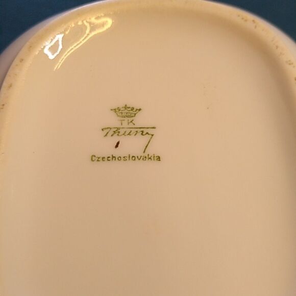 Vintage TK Thuny Sugar Bowl with Lid Floral with Gold Trim Lavender Cottagecore - Picture 7 of 9